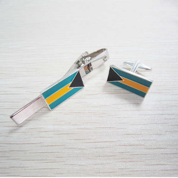 Cufflink and tie clip sets